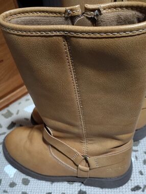 Carter's Tan Leather-Look Mid-Calf Boots Size 2.  $45
